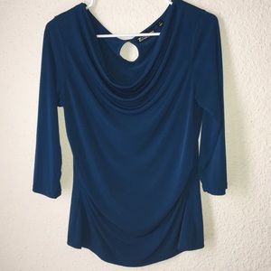 New York & Company swoop neck blouse
